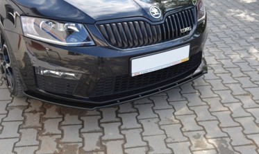 Дифузор переднього бампера Skoda Octavia МК3 версія RS дорестайл (вер.1) фото