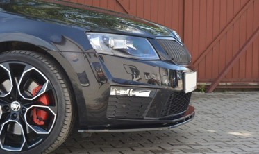 Дифузор переднього бампера Skoda Octavia МК3 версія RS дорестайл (вер.1) фото