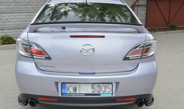 Бічні накладки на задній бампер Mazda 6 MK2 Sport (GH-серія) дорестайл фото
