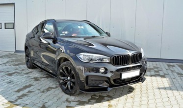 Тюнінгова накладка переднього бампера BMW X6 F16 M-pack версія 1 фото