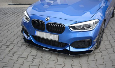 Диффузор переднего бампера BMW 1 F20/F21 M-Power рестайл вер.1 фото