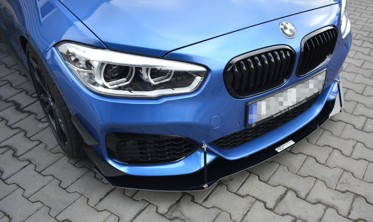 Диффузор переднего бампера BMW 1 F20/F21 M-Power рестайл вер.1 фото