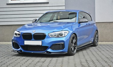 Спойлер переднего бампера BMW 1 F20, F21  M-Power FL вер. 3 фото