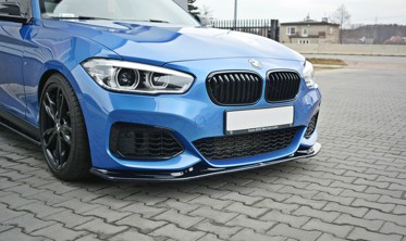 Спойлер переднего бампера BMW 1 F20, F21  M-Power FL вер. 3 фото