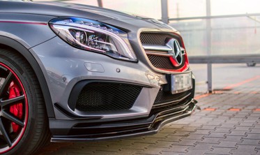 Диффузор передний Mercedes GLA 45 AMG SUV X156 дорестайл фото