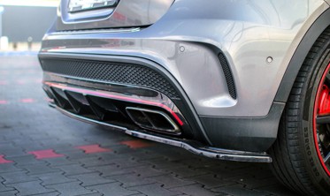 Накладка на задний бампер Mercedes GLA 45 AMG SUV X156 фото