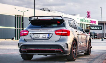 Накладка на задний бампер Mercedes GLA 45 AMG SUV X156 фото