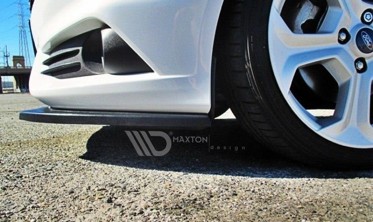 Дифузор під передній бампер Ford Fiesta mk7 ST рестайл фото