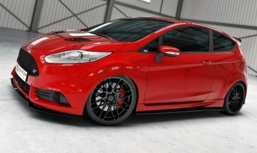 Спойлер переднего бампера Ford Fiesta mk7 рестайл ST вер.3 фото