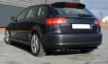 Тюнинговая юбка заднего бампера Audi A3 Sportback  8P / 8P FACELIFT фото