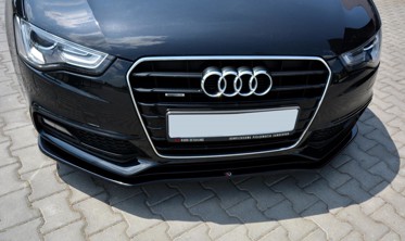 Тюнинговая накладка под передний бампер Audi S5 / A5 S-line 8T FL версия 2  фото