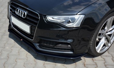Тюнинговая накладка под передний бампер Audi S5 / A5 S-line 8T FL версия 2  фото