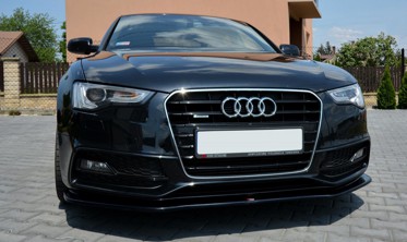 Тюнинговая накладка под передний бампер Audi S5 / A5 S-line 8T FL версия 2  фото