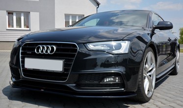 Тюнинговая накладка под передний бампер Audi S5 / A5 S-line 8T FL версия 2  фото