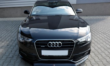 Тюнинговый диффузор переднего бампера Audi S5 / A5 S-line 8T рестайл вер. 1 фото