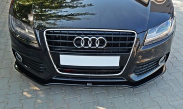 Передний спойлер бампера Audi S5 / A5 S-line 8T дорестайл  фото
