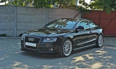 Передний спойлер бампера Audi S5 / A5 S-line 8T дорестайл  фото