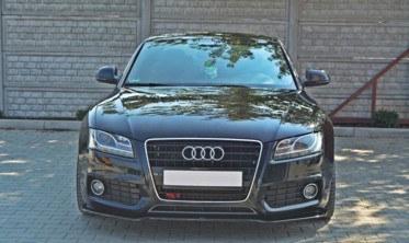 Передний спойлер бампера Audi S5 / A5 S-line 8T дорестайл  фото