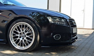 Передний спойлер бампера Audi S5 / A5 S-line 8T дорестайл  фото