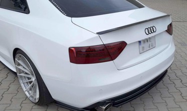 Бічні тюнінгові накладки заднього бампера Audi A5 8Т S-line FL Coupe фото