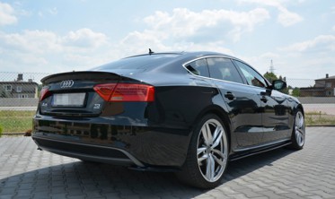 Тюнинговые листвы боковых порогов Audi S5 / A5 / A5 S-line 8T / 8T FL Sportback фото
