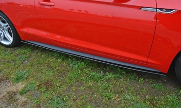 Тюнинговые накладки боковых порогов Audi S5 / A5 S-line F5 купе вар. 2 фото