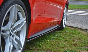Тюнинговые накладки боковых порогов Audi S5 / A5 S-line F5 купе вар. 2 фото