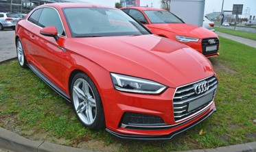 тюнинговый диффузор переднего бампера Audi S5 / A5 S-line F5 Coupe / Sportback вер. 1 фото