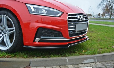 тюнинговый диффузор переднего бампера Audi S5 / A5 S-line F5 Coupe / Sportback вер. 1 фото