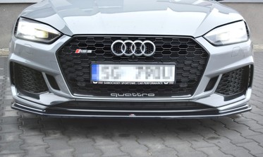 Тюнинговая накладка переднего бампера Audi RS5 F5 Coupe / Sportback вер.2 фото