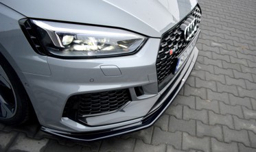 Тюнинговая накладка переднего бампера Audi RS5 F5 Coupe / Sportback вер.2 фото