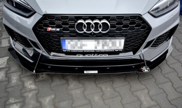 Дифузор RACING для переднього бампера Audi RS5 F5 вер.1 фото