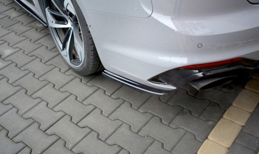 Боковые диффузоры заднего бампера Audi RS5 купе MK2 F5 фото