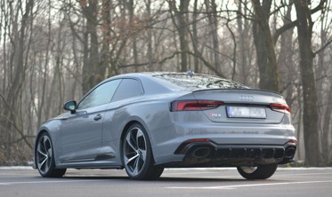 Центральна тюнінг накладка заднього бампера Audi RS5 F5 Coupe / Sportback фото