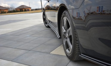Боковые юбки заднего бампера Honda Accord MK8 Sedan дорестайл  фото