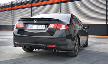 Боковые юбки заднего бампера Honda Accord MK8 Sedan дорестайл  фото