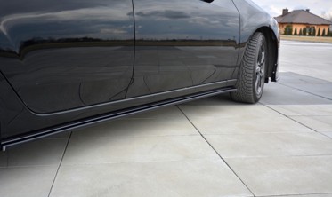 Накладки поб боковые пороги Honda Accord MK8 дорестайл седан фото