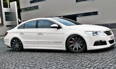 Тюнинг накладки под пороги VW Passat CC R36 R-Line дорестайл фото