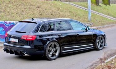 Тюнинговые диффузоры под пороги Audi RS6 C6  фото