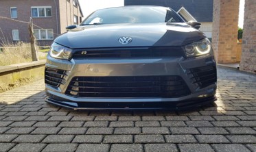 Диффузор на передний бампер Volkswagen Scirocco MK3 версия R рестайл  фото