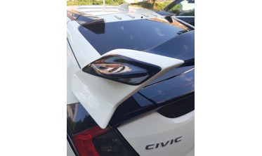 Бічні накладки на спойлер Honda Civic X версія Type R фото