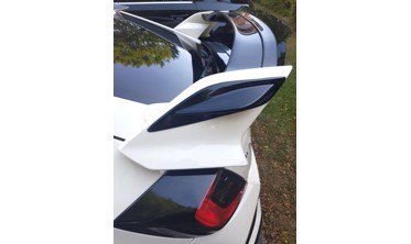 Бічні накладки на спойлер Honda Civic X версія Type R фото