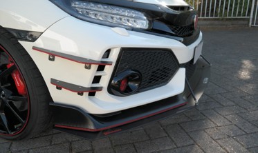 Бічні накладки переднього бампера Honda Civic X Type R фото