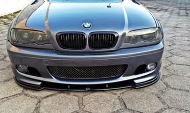 Тюнінговий дифузор переднього бампера BMW 3 E46 купе M-pack фото