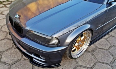 Тюнінговий дифузор переднього бампера BMW 3 E46 купе M-pack фото