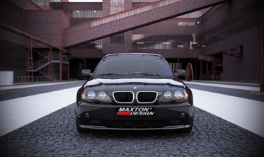 Спойлер переднего бампера BMW 3 E46 Sedan рестайл фото