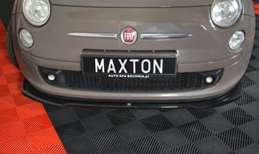 Накладка переднего бампера Fiat 500 Hatchback дорестайл вар. 2 фото