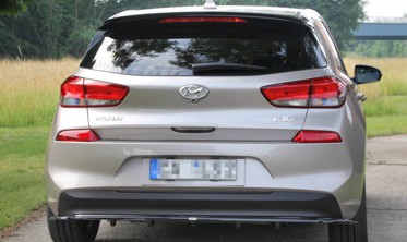 Тюнінг накладка на спойлер Hyundai I30 MK3 Hatchback фото