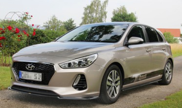 Боковые листвы под пороги Hyundai I30 MK3 Hatchback фото