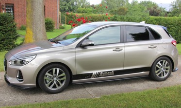 Боковые листвы под пороги Hyundai I30 MK3 Hatchback фото
